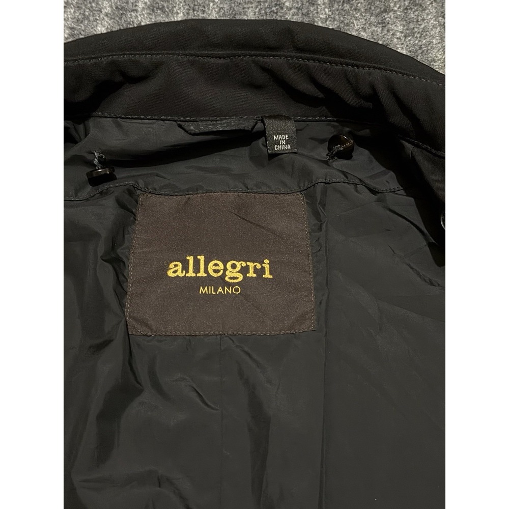 Allegri Milano Trench Coat Jacket Men's Size XL (see Measurement) Made In Italy - Picture 5 of 10